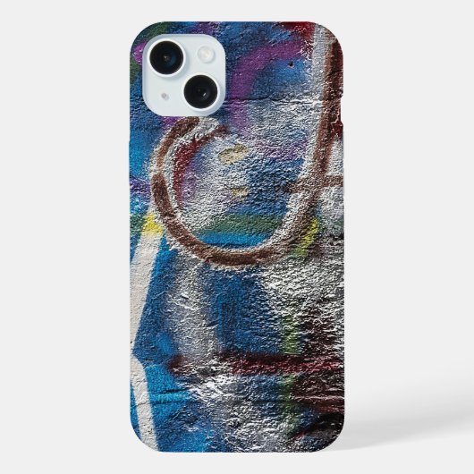 背景グラフィティグランジ iPhoneケース (裏面)