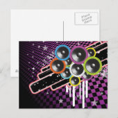 背景グランジ ポストカード (正面/裏面)