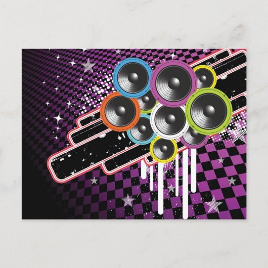 背景グランジ ポストカード (正面)