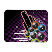 背景グランジ マグネット (横)