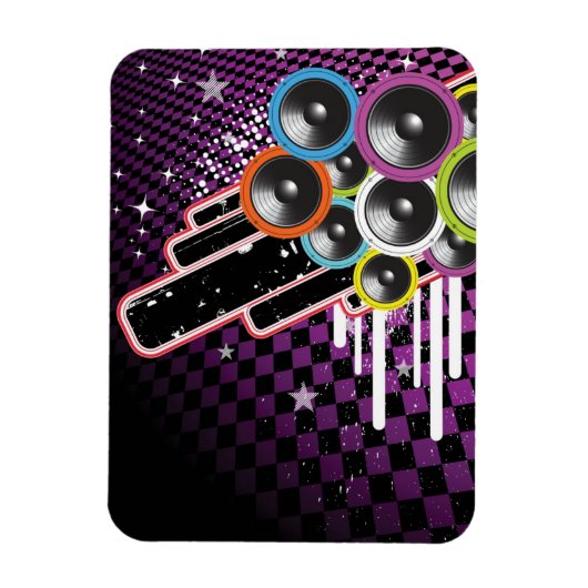 背景グランジ マグネット (縦)