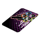 背景グランジ マグネット (左側)