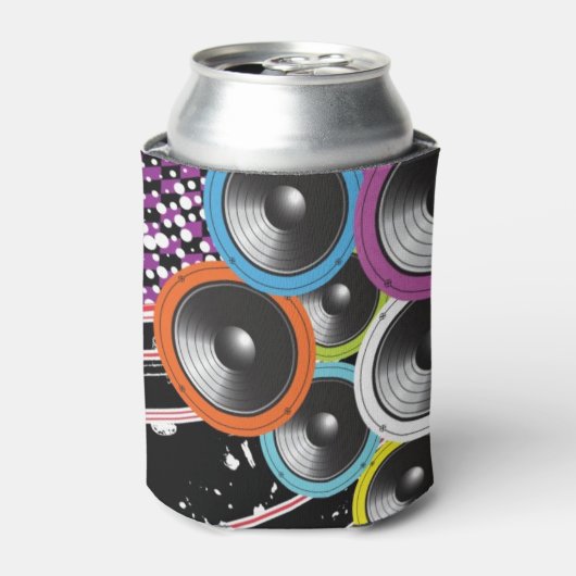 背景グランジ 缶クーラー (缶正面)