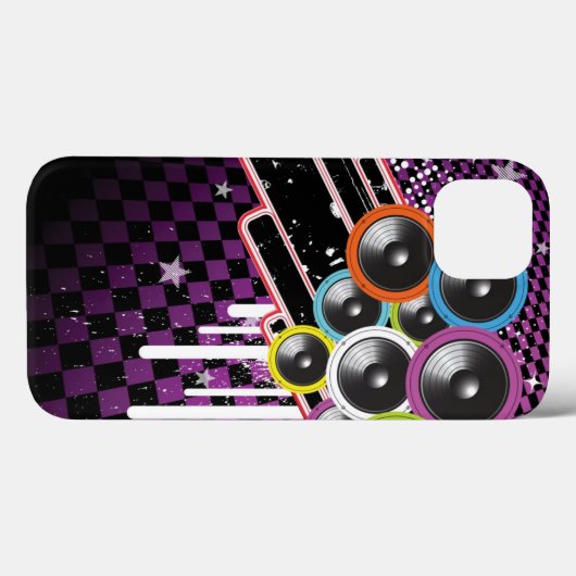 背景グランジ Case-Mate iPhoneケース (裏面 (横))