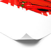 背景ストライプの3 peppers red.png フォトプリント            (角)