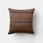 背景ツリーの木目テクスチャ クッション (裏面)