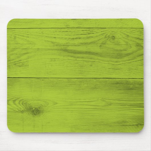 背景テクスチャとしての明るい緑の木構造 マウスパッド (正面)