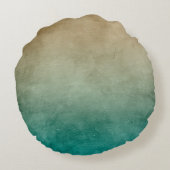 背景テクスチャの壁の石膏 ラウンドクッション (裏面)