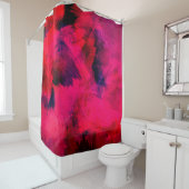 背景テクスチャテンプレート赤 シャワーカーテン (インサイチュ)