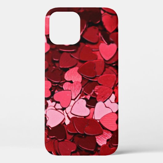 背景テクスチャハート(赤) Case-Mate iPhoneケース (裏面)