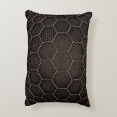 背景テクスチャ六角グリッドd アクセントクッション (裏面(縦))