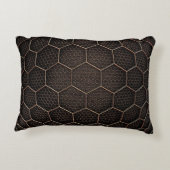 背景テクスチャ六角グリッドd アクセントクッション (裏面)
