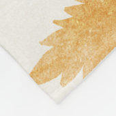 背景パターン葉テクスチャ フリースブランケット (角)