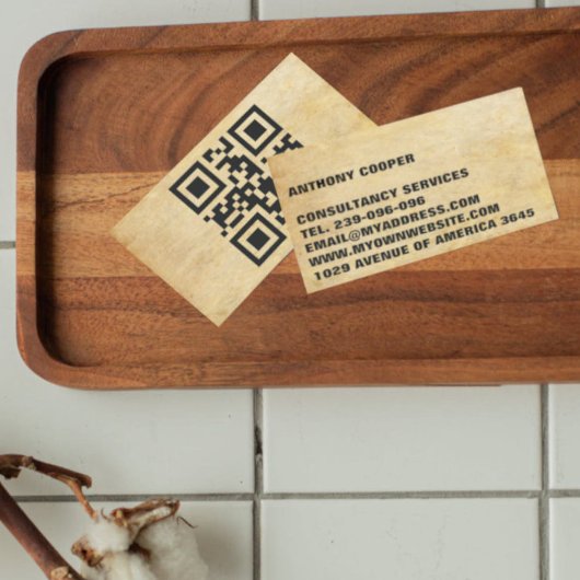 背景パーソナライズされたx11 QRコードBを選択 名刺