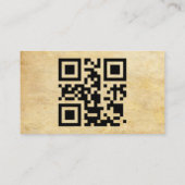 背景パーソナライズされたx11 QRコードBを選択 名刺 (裏面)