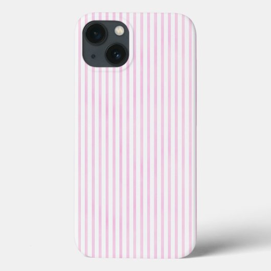 背景ピンクの水色のストライプ Case-Mate iPhoneケース (裏面)