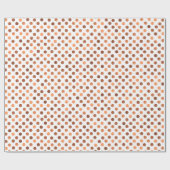背景フェイク色をカスタム含むドット ラッピングペーパー (フラット)