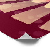 背景フローラフラワーテクスチャ ポスター (角)