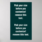 背景ポスターブランクの大きい部分から小さい部分までノートを参照 ポスター (正面)