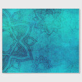 背景マンダラグランジテクスチャ ラッピングペーパー (フラット)