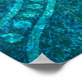 背景マンダラグランジパターン ポスター (角)