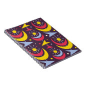 背景ミッドセンチュリーモダンヴィンテージアート ノートブック (右側)