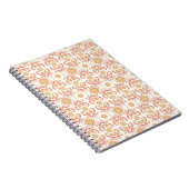 背景ヴィンテージ花。シームレスな花柄 ノートブック (右側)