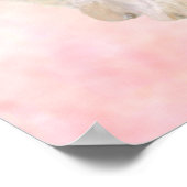 背景付きモルキードッグカラフルプリント ポスター (角)