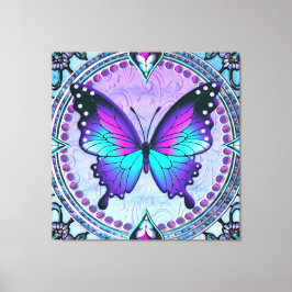 背景付き昇華蝶 キャンバスプリント