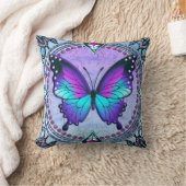 背景付き昇華蝶 クッション (ブランケット)