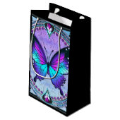 背景付き昇華蝶 スモールペーパーバッグ (裏面アングル)