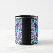 背景付き昇華蝶 マグカップ (中央)