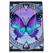 背景付き昇華蝶 ミディアムペーパーバッグ (裏面)