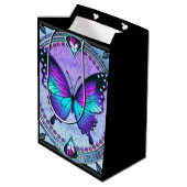 背景付き昇華蝶 ミディアムペーパーバッグ (裏面アングル)
