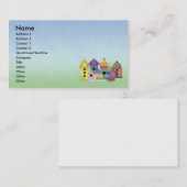 背景付きBirdhouseクラスタ名刺 名刺 (正面/裏面)