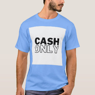背景付きCash+Only家族 Tシャツ