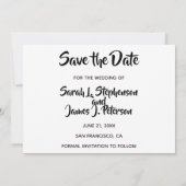 背景写真付きのSave the Date セーブザデート (裏面)