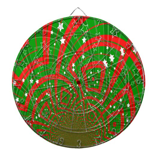 背景抽象芸術クリスマスパターン ダーツボード (正面)
