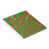 背景抽象芸術クリスマスパターン ノートパッド (アングル)