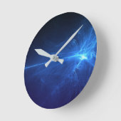 背景抽象芸術ライト ラウンド壁時計 (傾斜)
