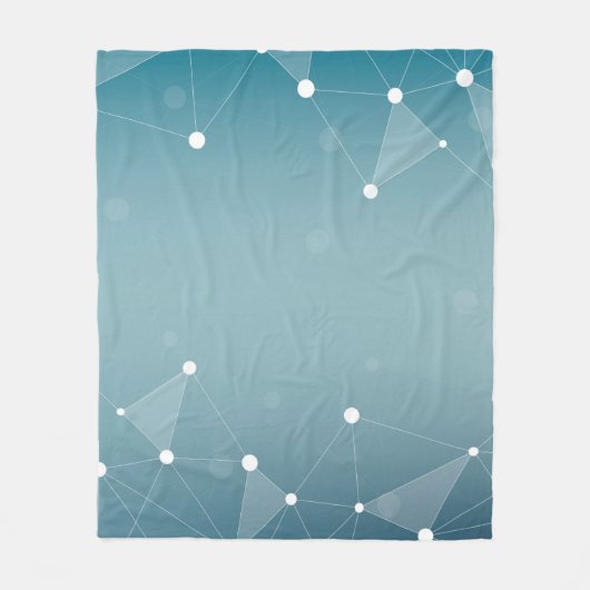 背景抽象芸術線 フリースブランケット (正面)