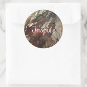 背景水色 ラウンドシール (バッグ)