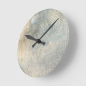 背景水色 ラウンド壁時計 (傾斜)