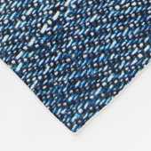 背景用のシャビーデニムテクスチャ。ブルージーンズ フリースブランケット (角)