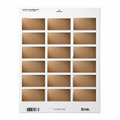 背景用の茶色のダンボールのテクスチャ ラベル (フルシート)