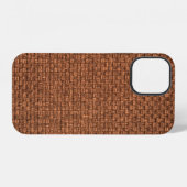 背景用の茶色の生地のテクスチャ iPhoneケース (裏面横)