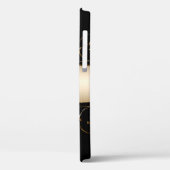 背景画像金ゴールドフレーム黒 Case-Mate iPhoneケース (裏面 / 左)