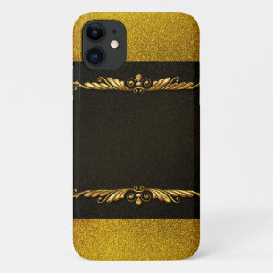 背景画像金ゴールド枠 iPhone 11 ケース