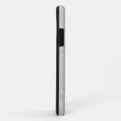 背景紙テクスチャ – グレー Case-Mate iPhoneケース (裏面/右)