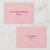 背景紙テクスチャ – ライトピンク 名刺 (正面/裏面)